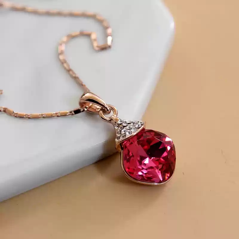 Red crystal necklace