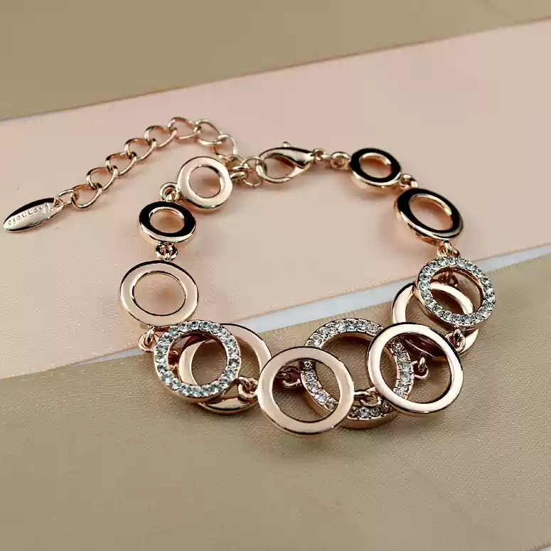 Double ring bracelet