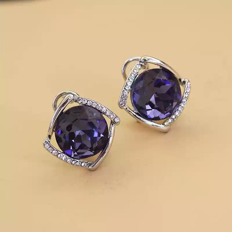 Large purple earring 100849.1.42