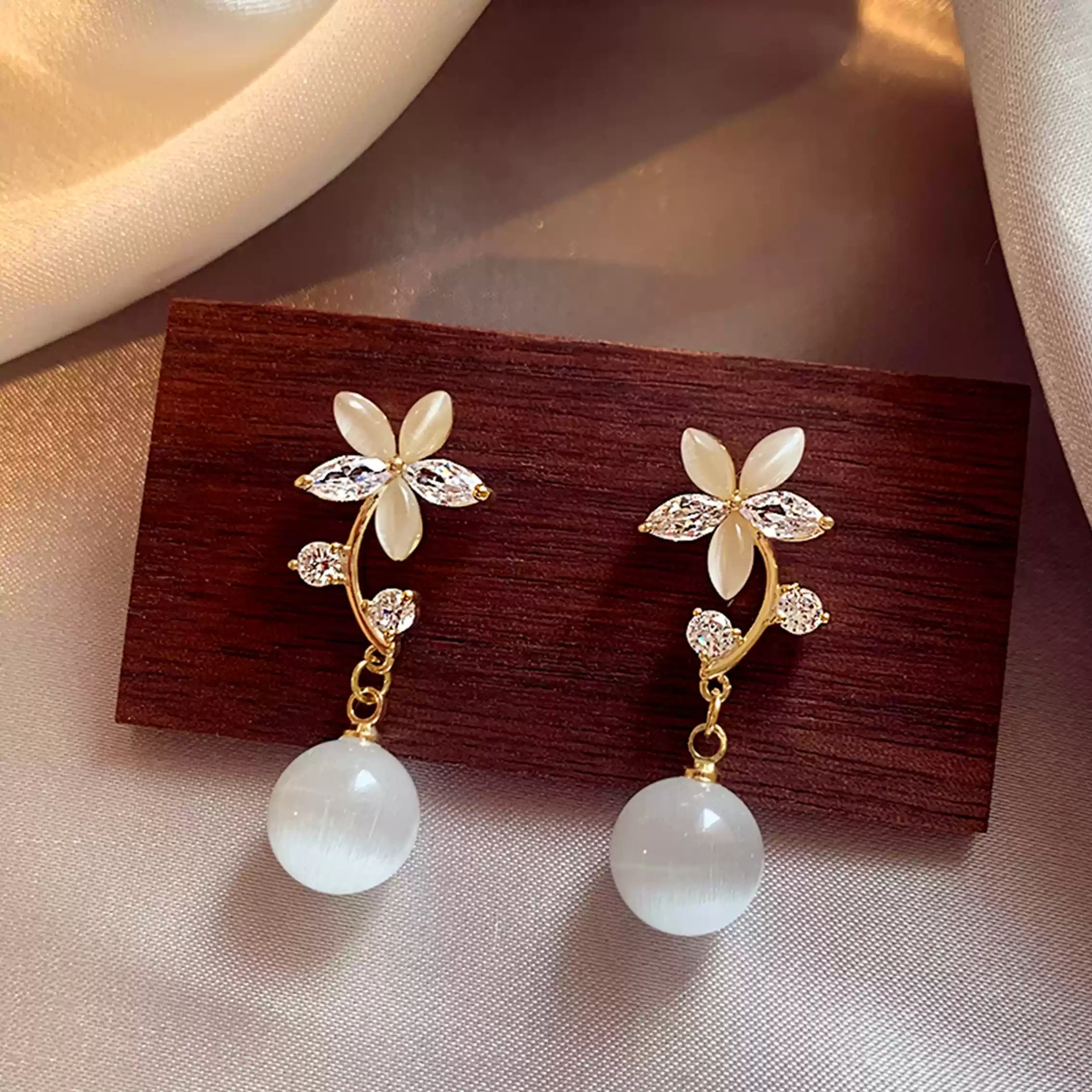 Flower earrings