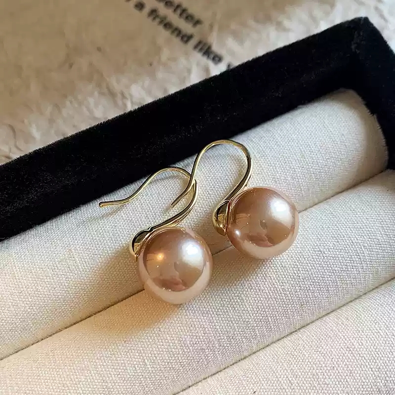 Pearl earrings 14mm