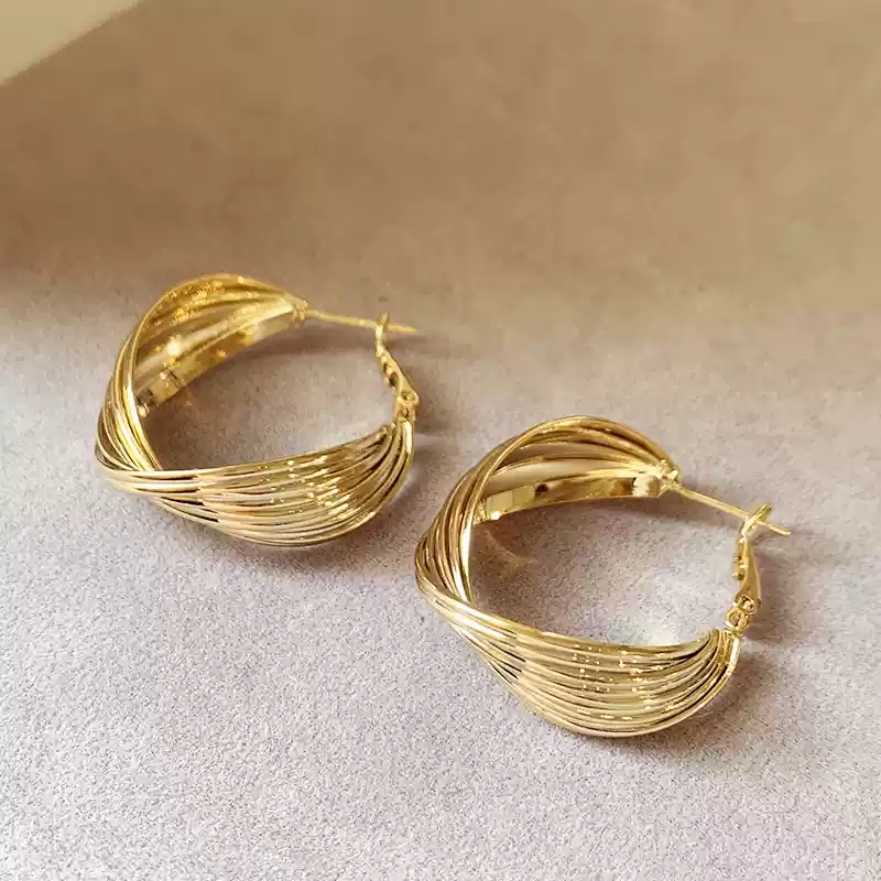 Metal Circle Earrings