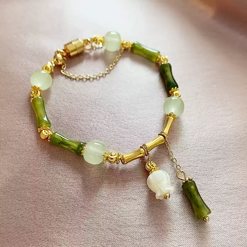 Bamboo bead bracelet