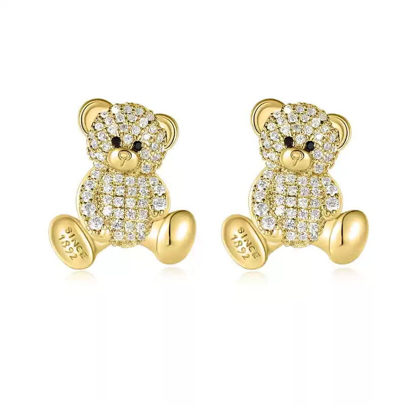 Little bear earrings (gold)