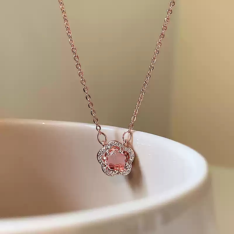 Cherry blossom pendant necklace