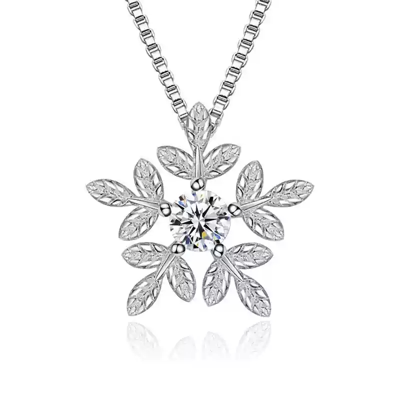 Snow leaf pendant (without chain)