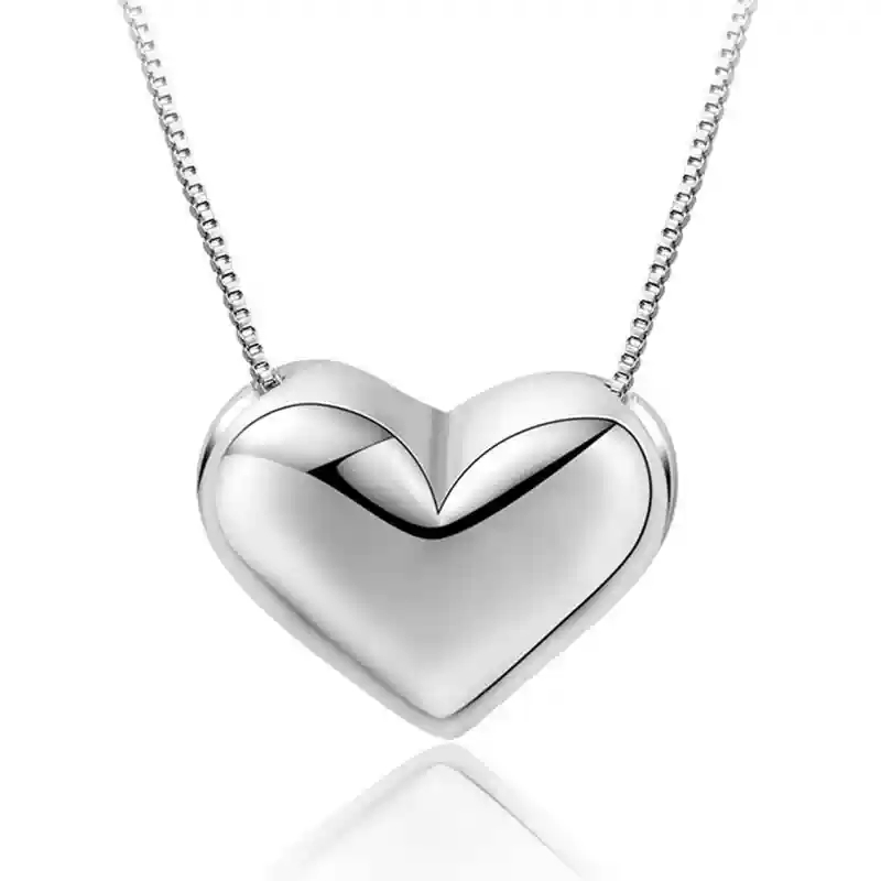 Heart charm pendant (without chain)