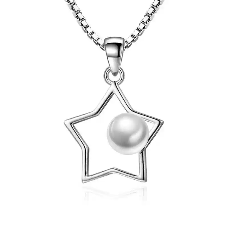 Orange bright star pendant (without chain)