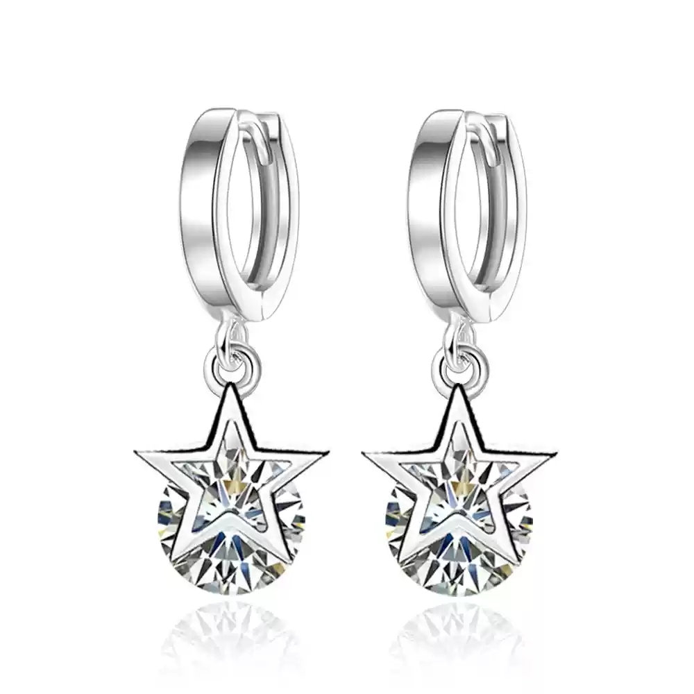 Khaki Starlight Earrings (S925 Silver)