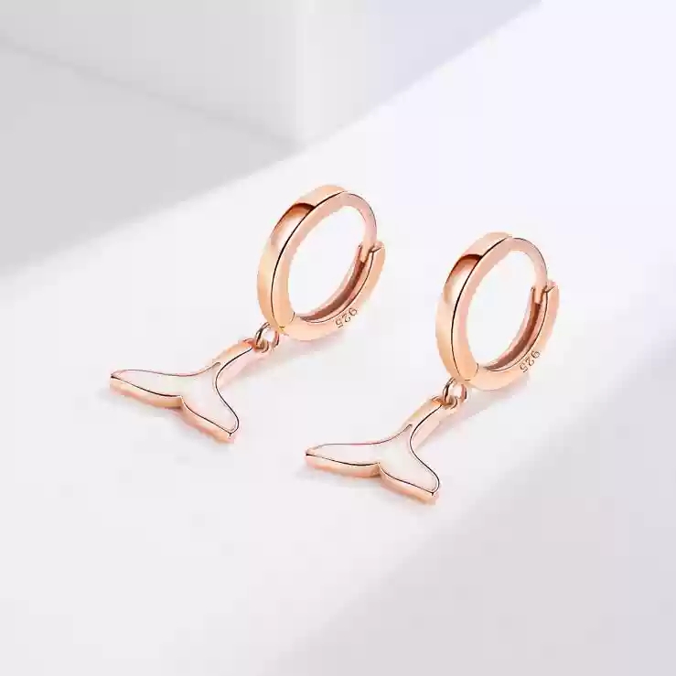 Fish Earrings (Rose Gold)