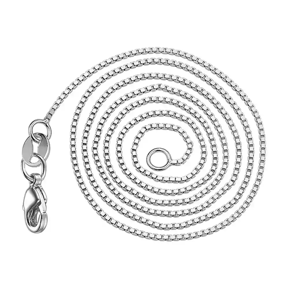 45cm Box Chain (Platinum Plated)