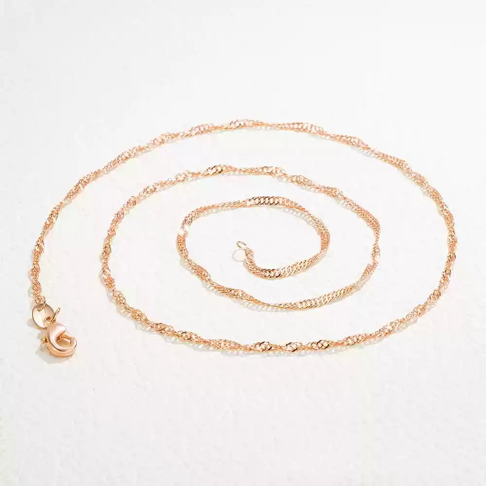 45cm Water Wave Chain (Rose Gold)