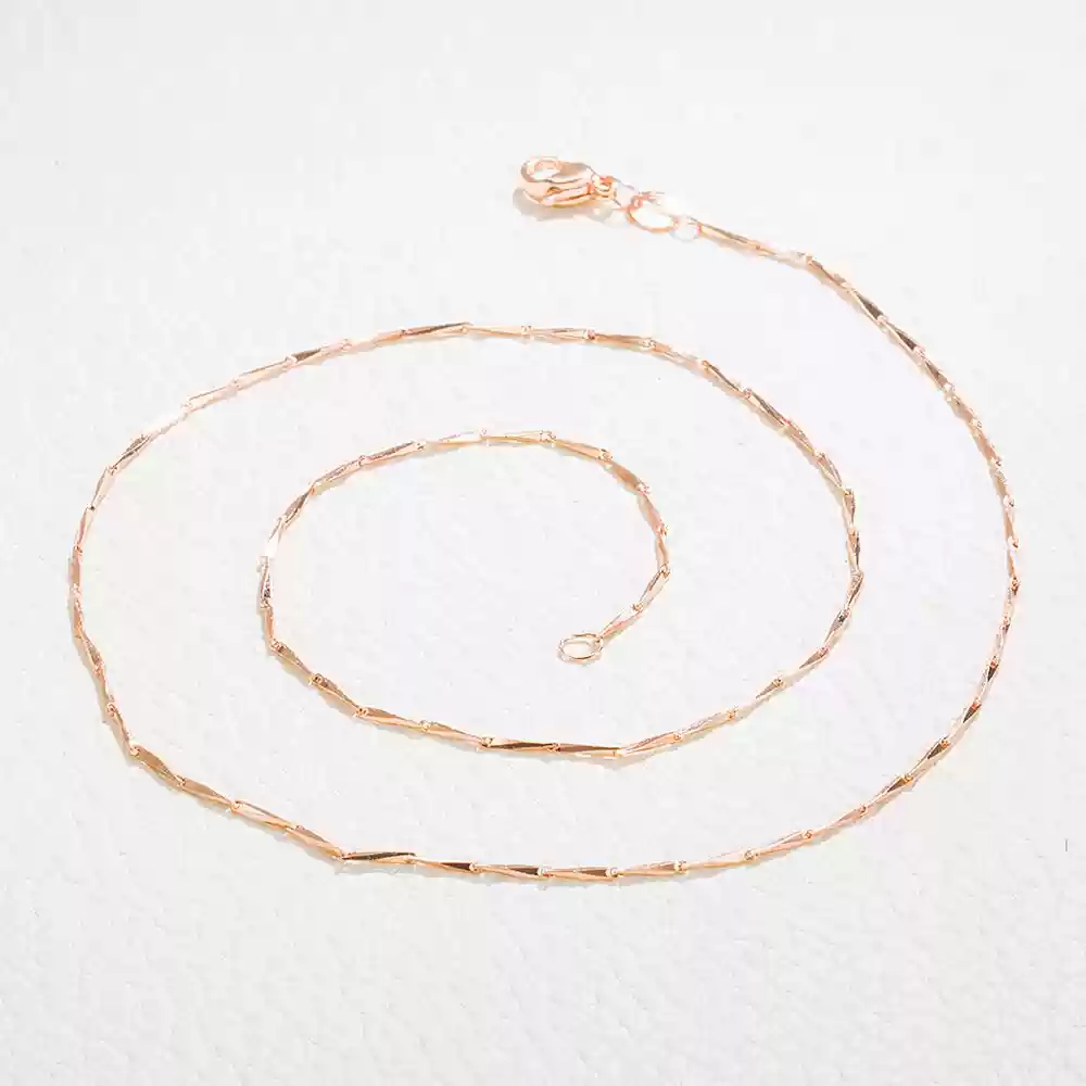 45cm sunflower seed chain (rose gold)