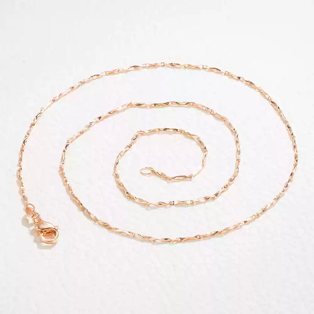 45cm gold ingot chain (rose gold)