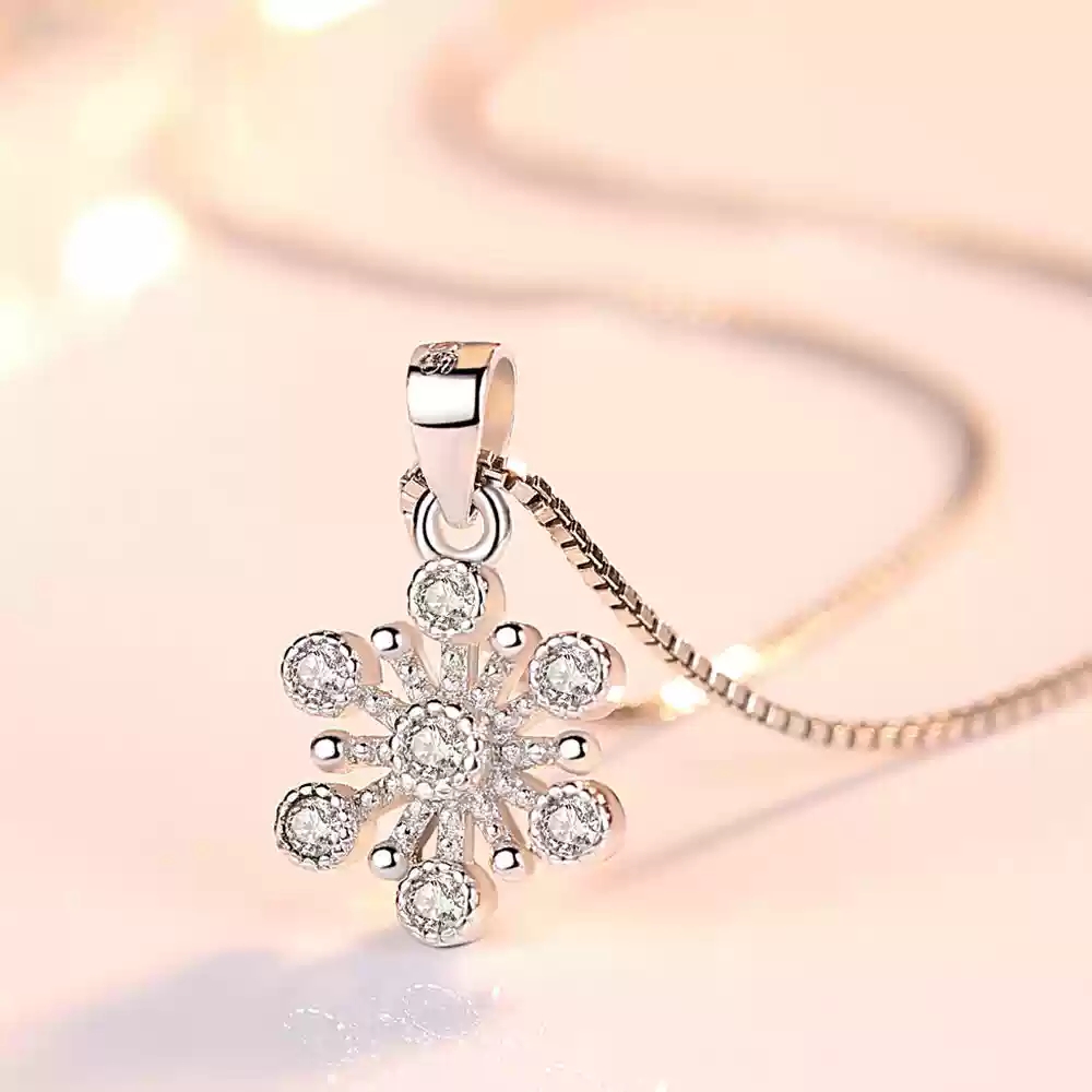 Snow crystal pendant (without chain)