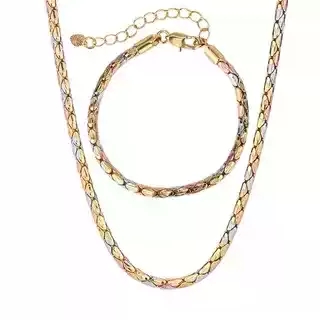 Gold colored bracelet 16cm+5cm