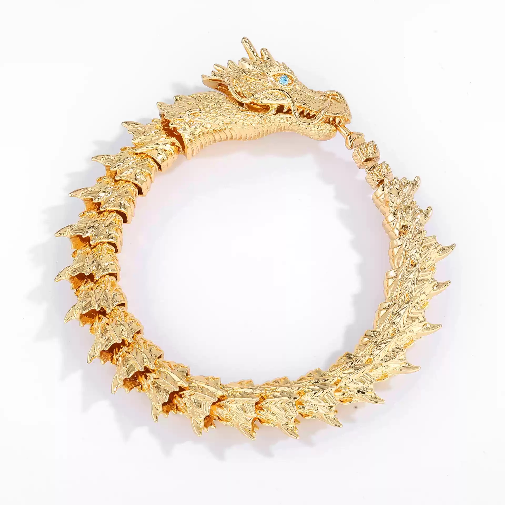 Golden Dragon shaped Bracelet (18cm)