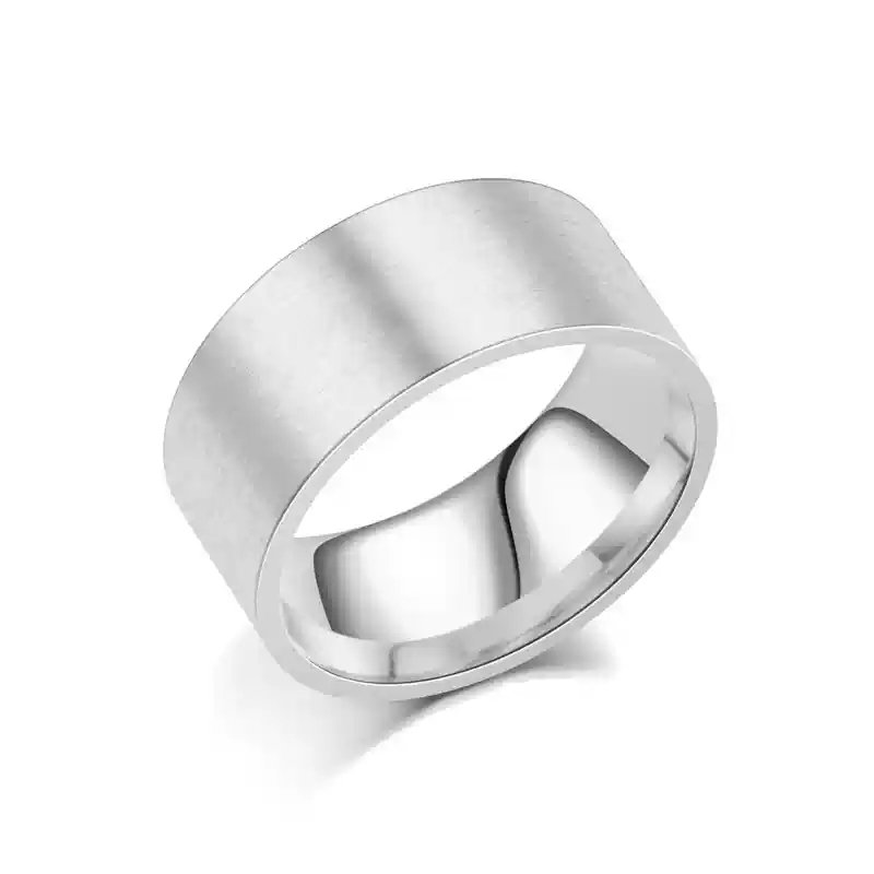 Silver 10mm Flat Ring