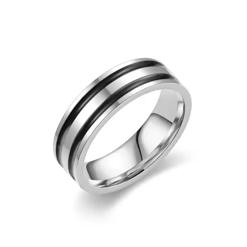 Silver -6mm wide