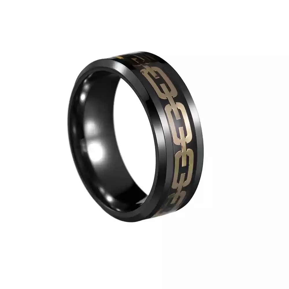 Black, black+gold plate