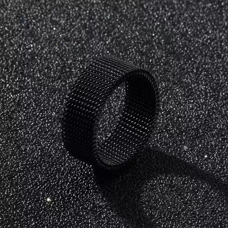 Grid Ring - Black [Size 6]