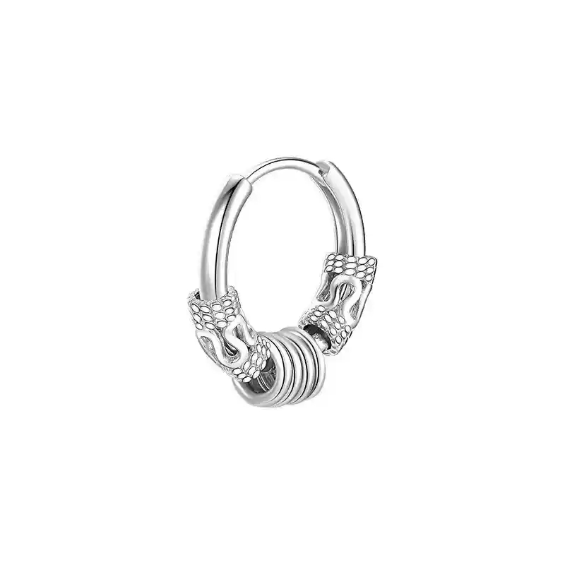 Dragon stripe ring [Silver single]