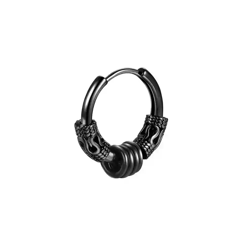 Dragon stripe ring [black single]