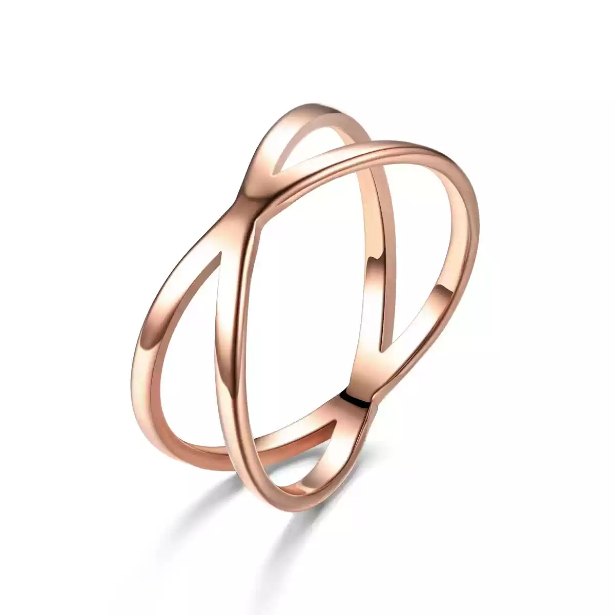 Rose Gold Cross Ring