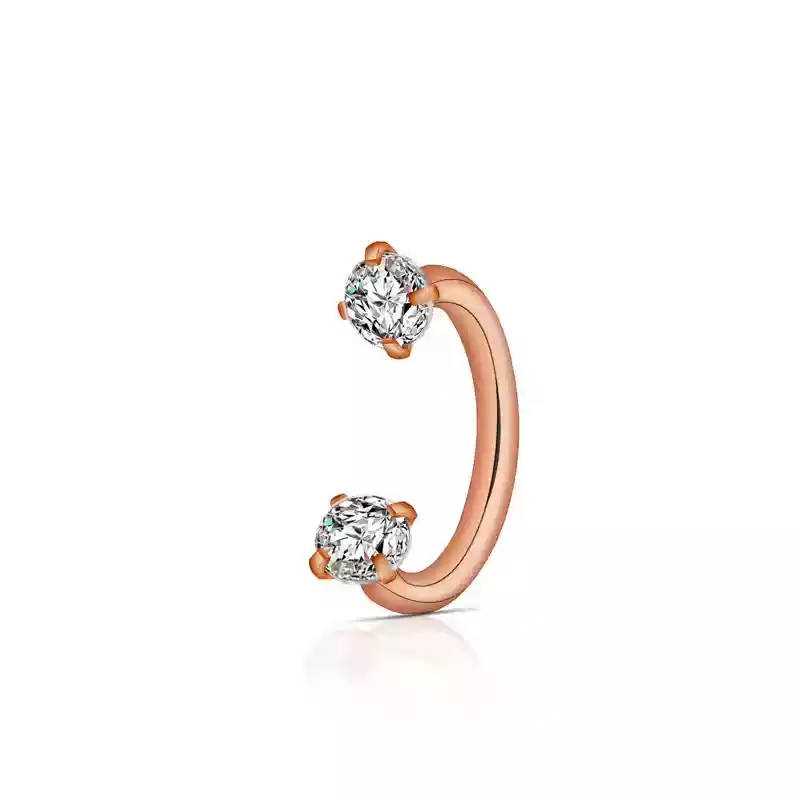 1.2 * 8 Rose Gold White Zirconium [Single]