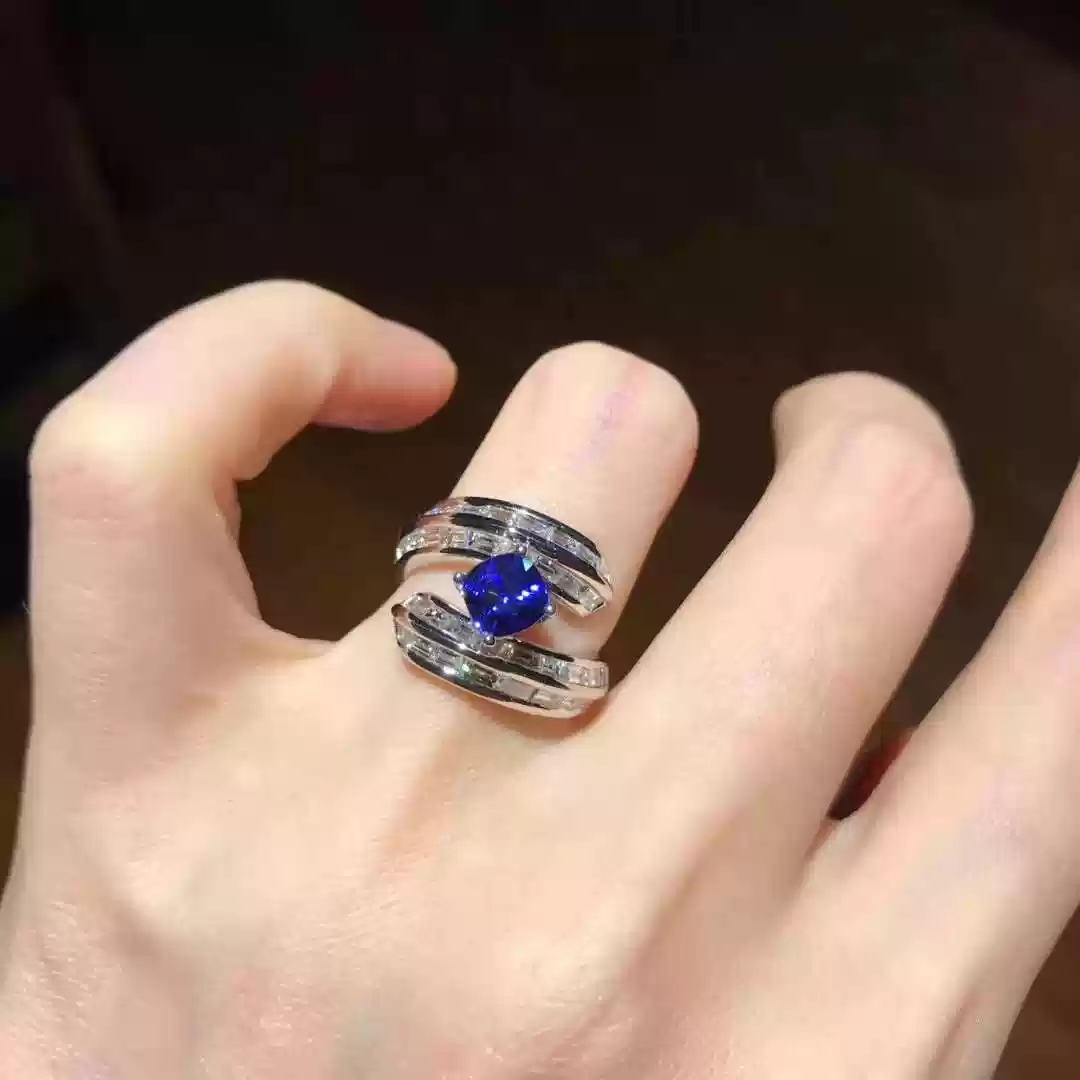 Blue Diamond Ring [Adjustable Opening]