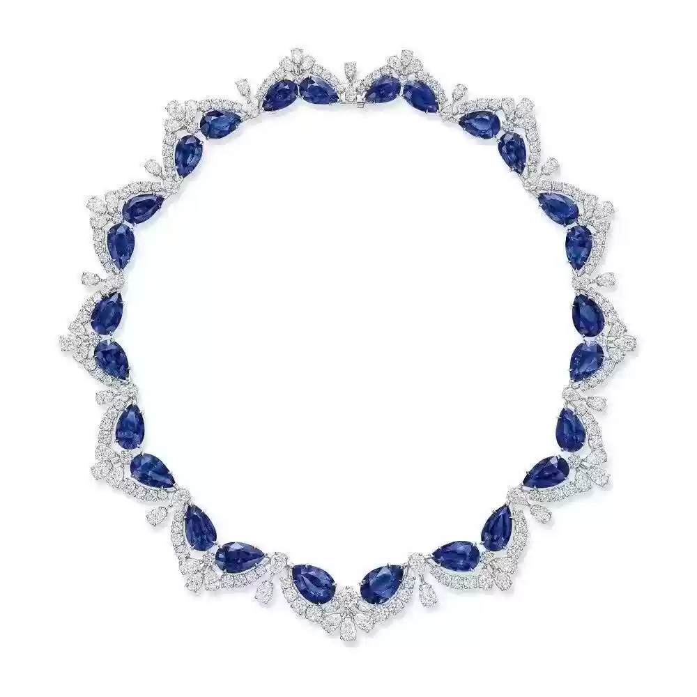 Blue Diamond Necklace 【 Approximately 45cm 】