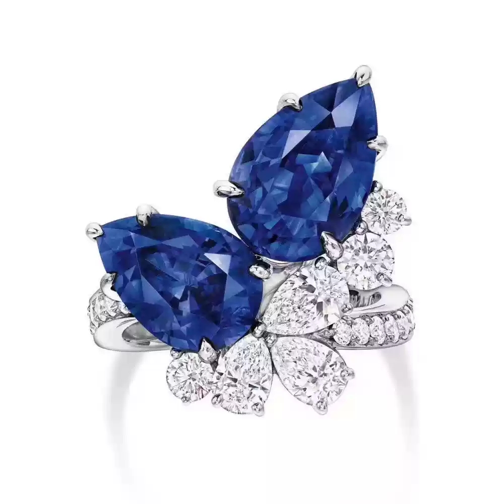 Blue Diamond Ring [Adjustable Opening]