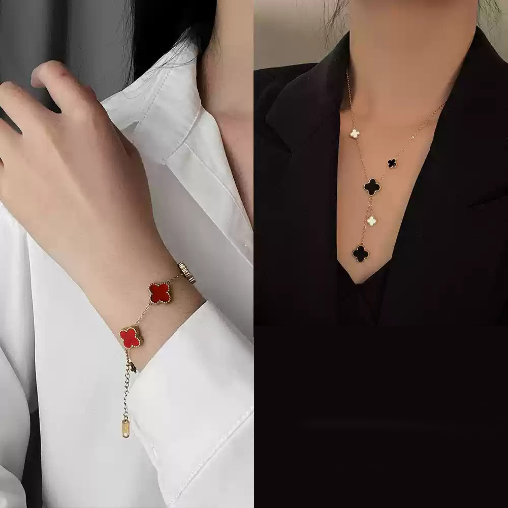 Necklace+Bracelet (Red)