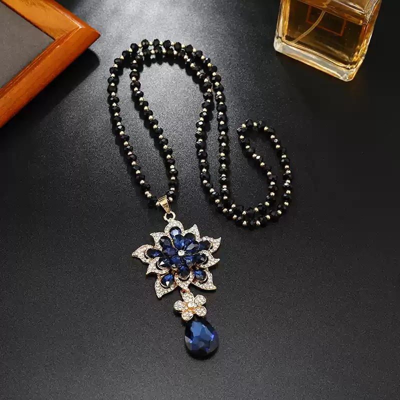 7-Crystal Chain (Blue Crystal Flower)