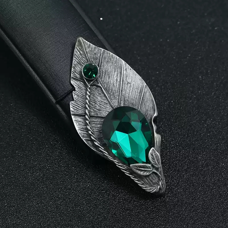 Raindrop leaves (gemstone green)