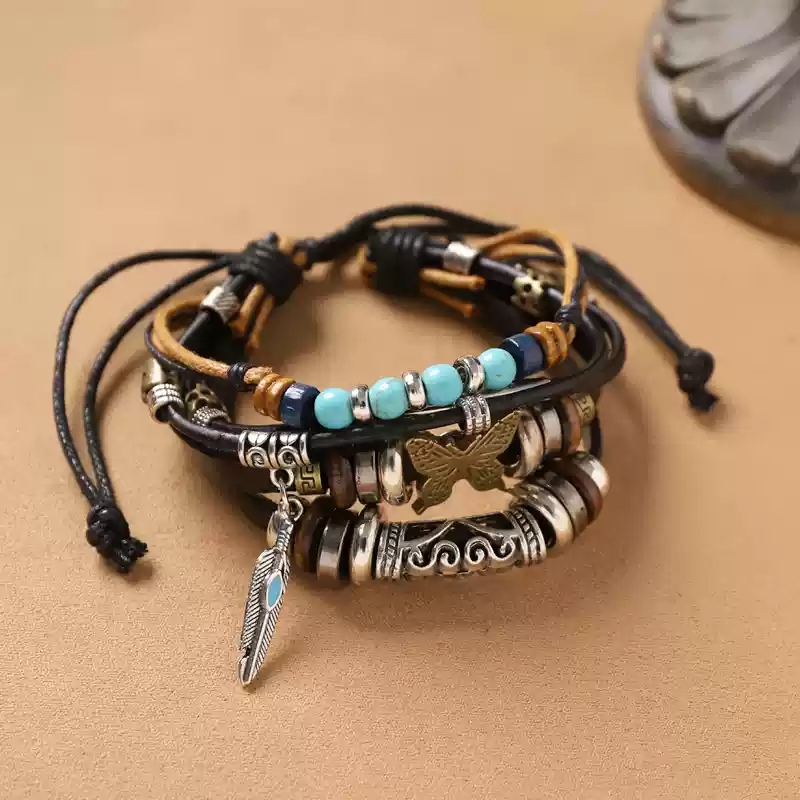 13- Bronze Butterfly Dream (Multi layer Bracelet)